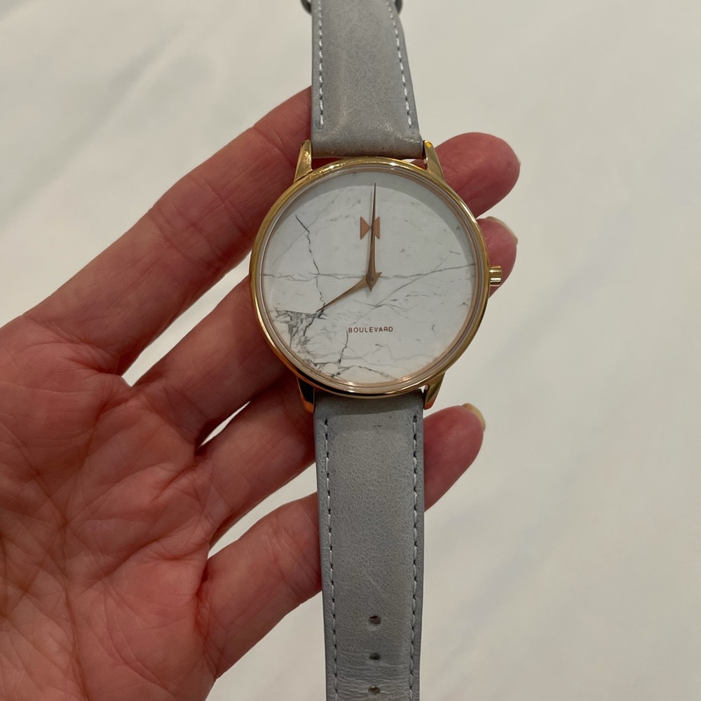 MVMT watch rose gold, grey band